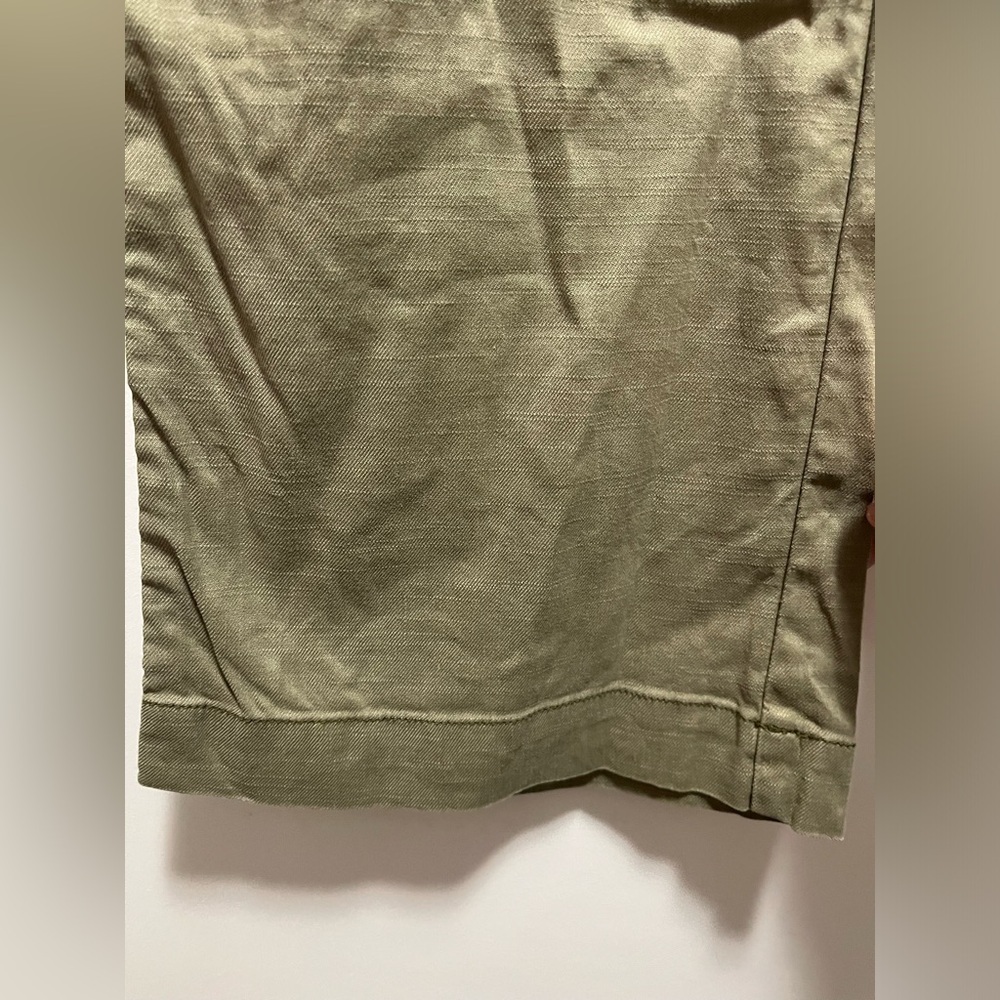 Soft Surroundings Olive Green Linen Blend Pants Women’s Size 8 - Picture 3 of 11